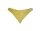 Wellsoft hímzett babasál, háromszög forma – Sárga