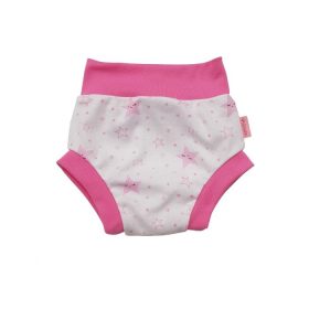   Pelenkára húzható bugyi – Rózsaszín Csillag Szám/Rózsaszín Szegély/80