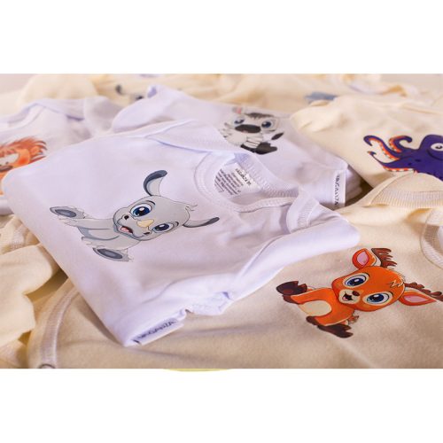 Hosszú ujjú, békanyakú body - ecrü/Polip/74