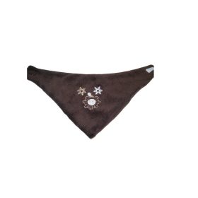 Wellsoft hímzett babasál, háromszög forma – Barna
