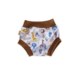 Pelenkára húzható bugyi – Szafari/Barna Szegély