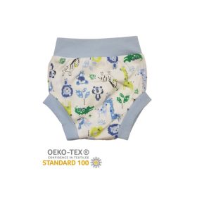 Pelenkára húzható bugyi – Szafari/Kék Szegély/62