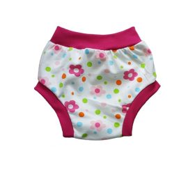 Pelenkára húzható bugyi – Virágszirom/Pink Szegély