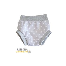   Pelenkára húzható bugyi - Fehér Csillag/Szürke Szegély/62