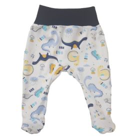 Pocaknadrág pamut, mintás - Kék Dínó/50