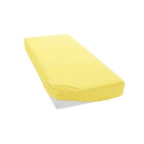 Pamut strech lepedő 60x120-70x140cm - Sárga