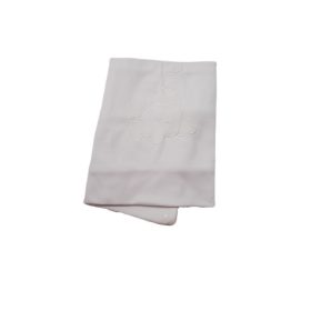 Pamut babatakaró, hímzett 70×90 - Fehér/Fehér/Kacsa