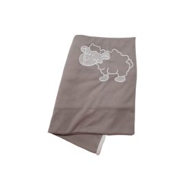 Pamut babatakaró, hímzett 70×90 - Szürke/Bari