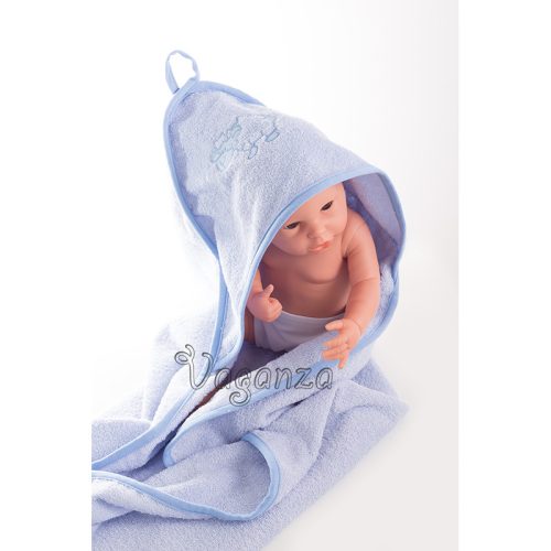 Fürdőlepedő hímzett 80×80 - Kék/Kék/Bari (Több minta)