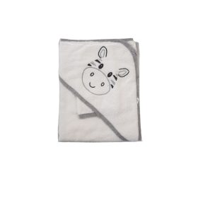 Fürdőlepedő hímzett 80×80 – Zebra