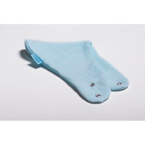 Dupla géz nyálkendő kerekített - Kék