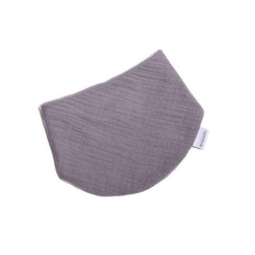 Dupla géz nyálkendő kerekített - Szürke