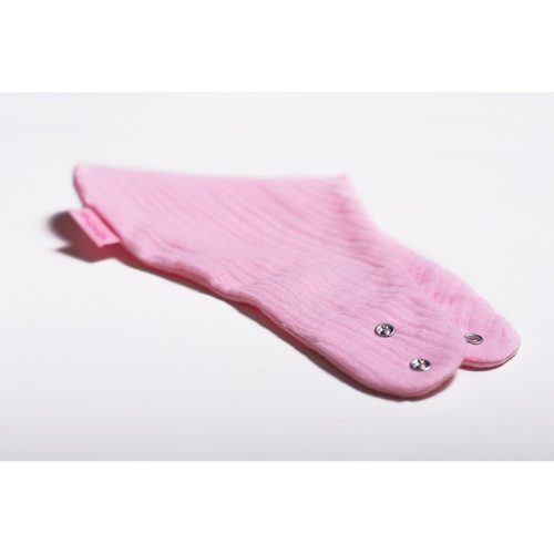 Dupla géz nyálkendő kerekített - Rózsaszín