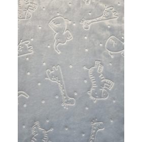 Wellsoft Babatakaró Nyomott mintás 100×140 - Kék