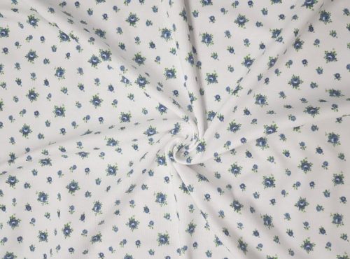 Mintás pamut babatakaró 70x90 - Apró/Kék Virág