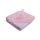Fürdőlepedő hímzett 80×80 - Rózsaszín-fehér/Kacsa