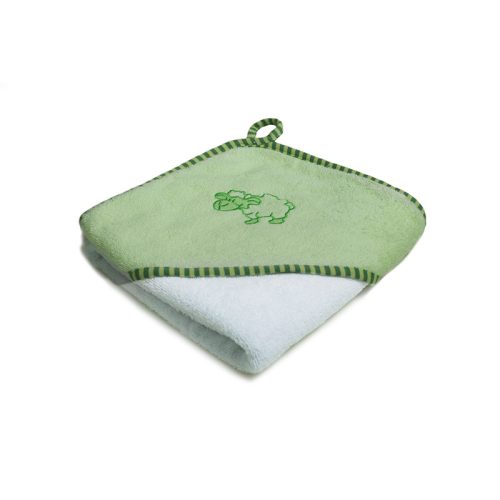 Fürdőlepedő hímzett 80×80 - Zöld-fehér/Bari (Több minta)