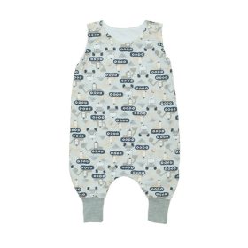   Oldalt zippes, pamut hálózsák (SZ.U) - munkagép/szürke/98