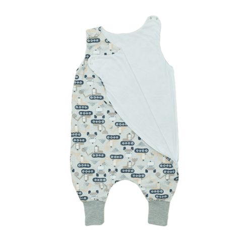 Oldalt zippes, pamut hálózsák (SZ.U) - munkagép/szürke/98