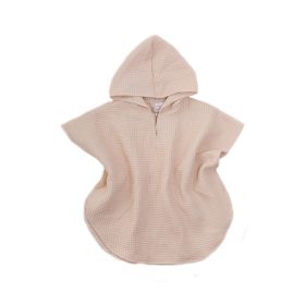 Kapucnis Waffle poncsó - Ecrü - 86/92