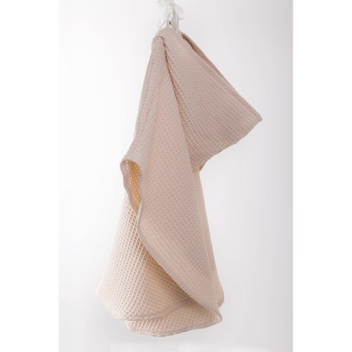 Kapucnis Waffle poncsó - Ecrü - 86/92