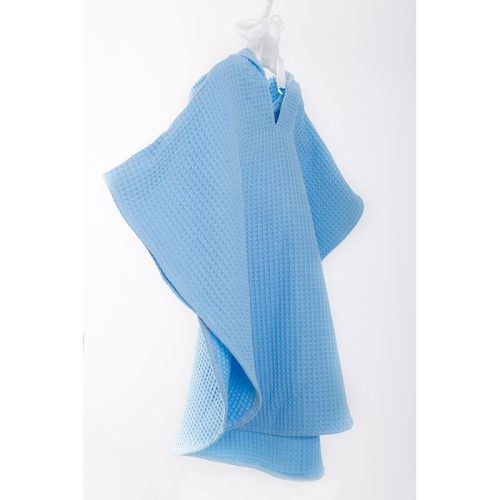 Kapucnis Waffle poncsó - Kék - 86/92 