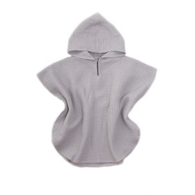 Kapucnis Waffle poncsó - Szürke - 86/92