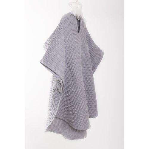 Kapucnis Waffle poncsó - Szürke - 86/92