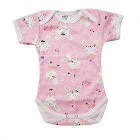 Rövid ujjú, békanyakú body - Nyuszi/50