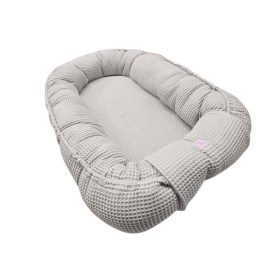 Babafészek waffle - Szürke