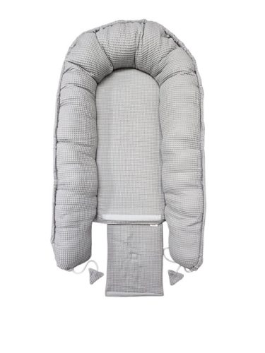 Babafészek waffle - Szürke