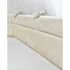 Waffle Rácsvédő kiságyba - Bézs