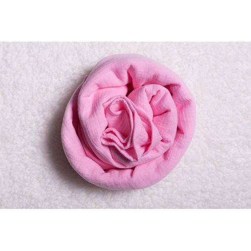 Dupla géz babatakaró 70x100 - Rózsaszín