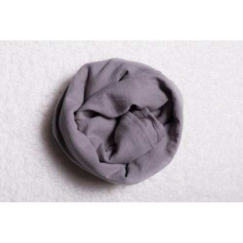 Dupla géz babatakaró 70x100 - Szürke