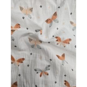 Muszlin babatakaró 100x130 - Lepkék