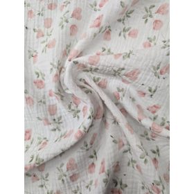 Muszlin babatakaró 100x130 - Virágok