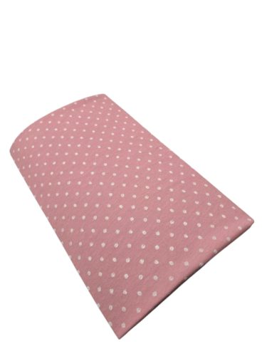 Pamut strech lepedő 60x120-70x140cm - Púder Pöttyös