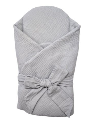 Muszlin kókuszpólya 70x70 - Szürke
