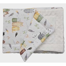   2 részes Bébi ágyneműgarnitúra 70x90 - Drapp cicák-Krém wellsoft