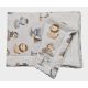 2 részes Bébi ágyneműgarnitúra 70x90 - Vadállatok-Krém wellsoft