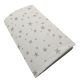 Pamut strech lepedő 50x80cm - Szürke Csillag