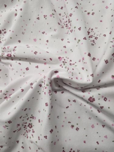 Mintás pamut babatakaró 70x90 - Rózsaszín virágok