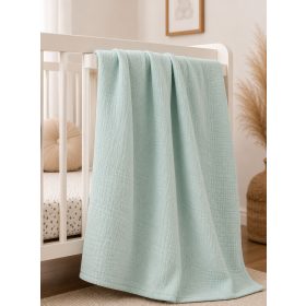 Muszlin babatakaró 70x100 - Menta