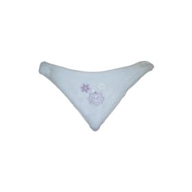 Wellsoft hímzett babasál, háromszög forma – Fehér