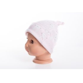 Átmeneti Csomós babasapka - Nyuszi Rózsaszín 48/50