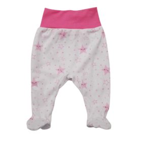 Pocaknadrág pamut, mintás - Csillag-szám/Rózsaszín/80