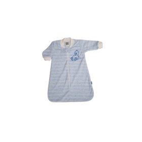 PLÜSS hálózsák hímzett (H) – Kék/Keskeny Csíkos