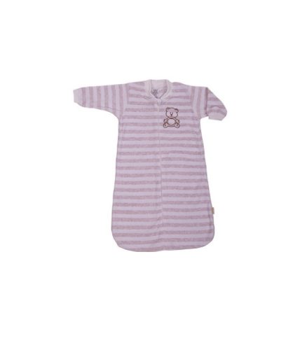 PLÜSS hálózsák hímzett (H) – Barna/Csíkos