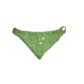 Wellsoft hímzett babasál, háromszög forma – Zöld